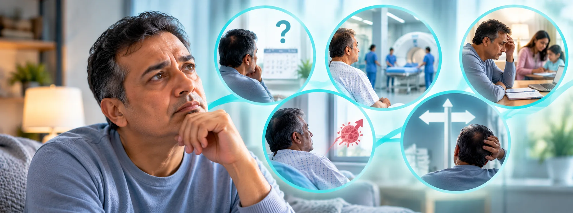 What causes cancer treatment anxiety beyond side effects?