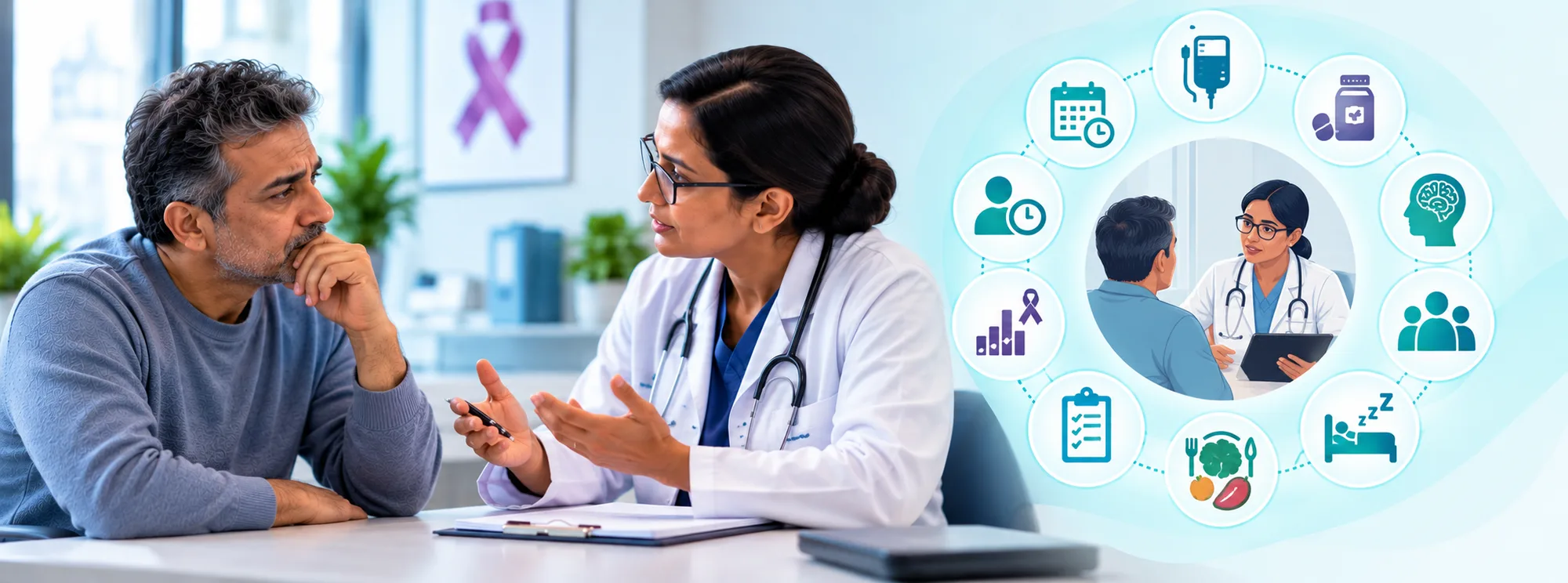 How should anxiety be assessed during treatment?